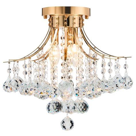 CO-Z 3-Light 15.4-in Gold Led, Flush Mount Light HCF-2202-GD at Lowes.com