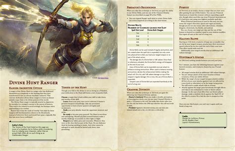 Dnd 5E Ranger Spells Guide at Brittany Wertz blog