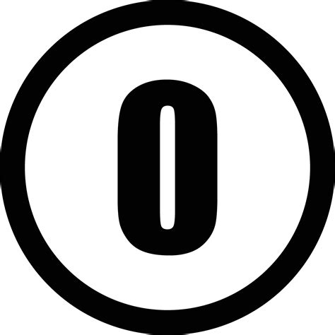 Image result for Number 0. Icon