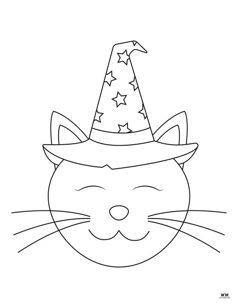 Halloween Cat Coloring Pages - 25 FREE Pages | Printabulls