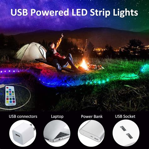 LITVERSE USB Powered LED Strip Light TV Backlight RGB Led Lights with