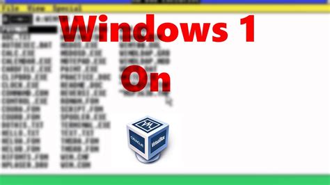 Image result for VirtualBox MS-DOS Windows 1.01