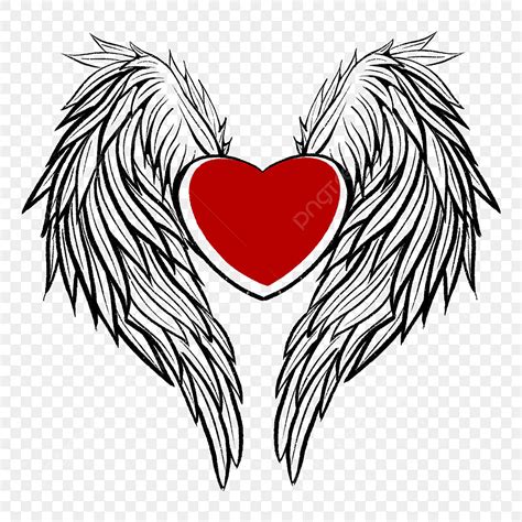 Heart Wings Drawing