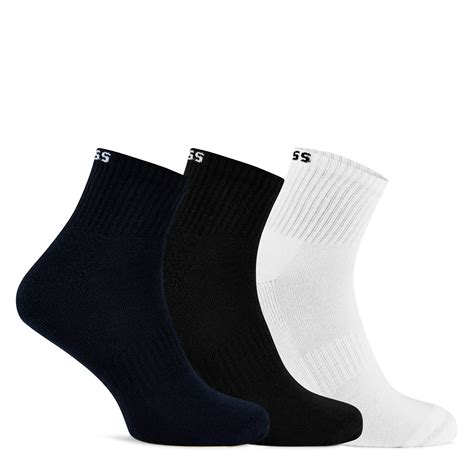Boss | 3-pack Quarter Sock Mens | Men | Quarter Socks | Flannels