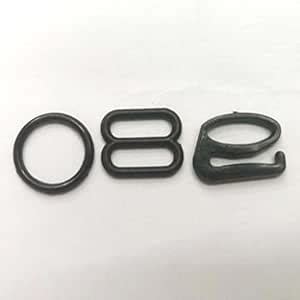 XOXOX 10 Sets Nylon Bra Strap Adjuster Slider/Hooks/O Ring Lingerie ...