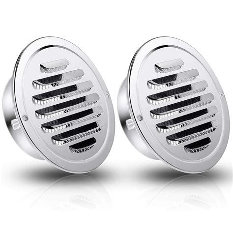 Buy Hohean 2 Pieces Stainless Steel Air Outlet Vents 4 Inch Round ...