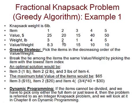 Image result for Knapsack Problem Greedy Algorithm Example