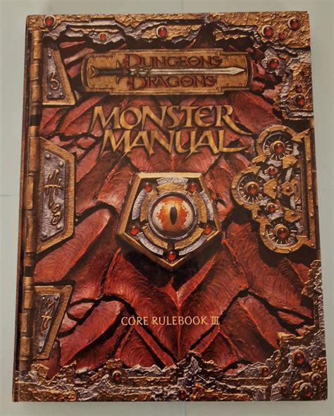 Monster Manual 3rd Edition Dungeons & Dragons (D&D) 1st Printing