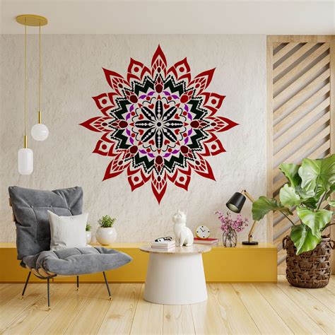 Urban Art Mandala Design Stencil for Wall Painting (KDMD1503) – Kayra E ...