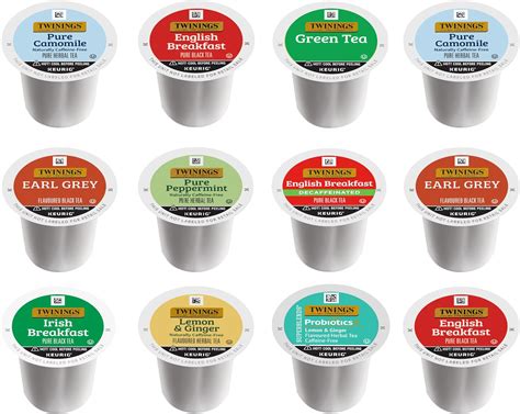 Amazon.com : Twinings Tea K Cup Pod Sampler Variety Box (12 Count) 9 ...