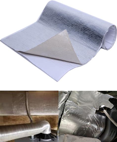 Heat Shield Automotive Thermal Barrier - 12" X 12" Aluminum Backed ...