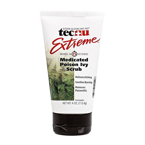 TECNU Extreme Medicated Poison Ivy Scrub 4 Oz Pain relief