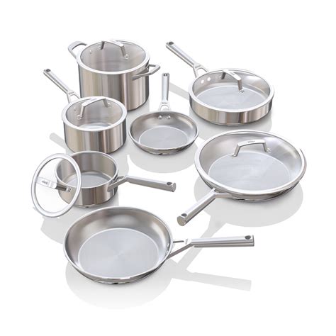 Ninja EverClad Stainless Steel Cookware 12 Piece Cookware Set & Reviews ...