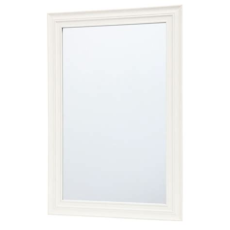Becky White Rectangle Wall Mirror | At Home