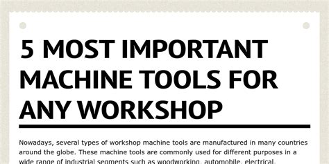 Image result for How to Use Machine Tools