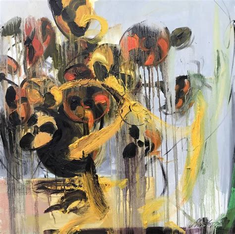 Radioactive sunflowers Painting by Marcin Paprota | Saatchi Art