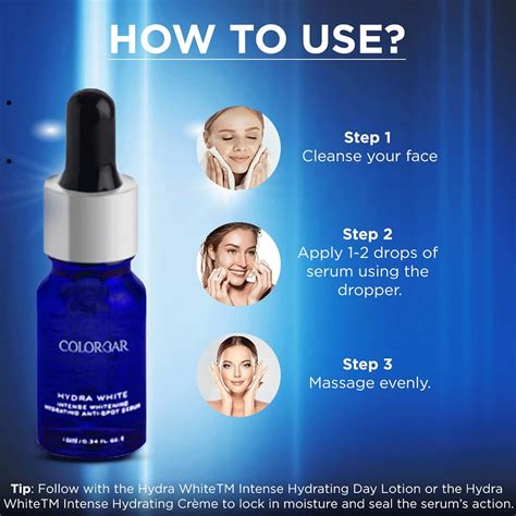 Buy COLORBAR HYDRA WHITE ANTI-SPOT SERUM- 40 ML Online & Get Upto 60% ...