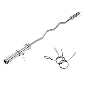 Buy Durafit 3 Feet Curl Barbell Rod for Biceps & Bench Press Exercises ...