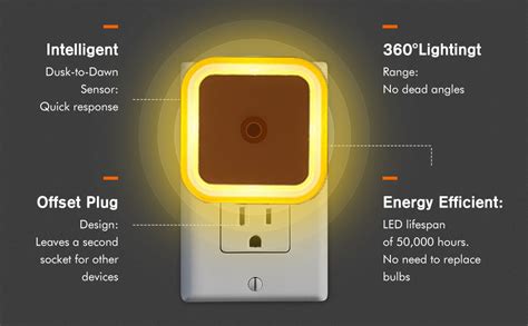 Buy One94Store Smart LED Night Light Bulb with Dim Warm White Glow ...