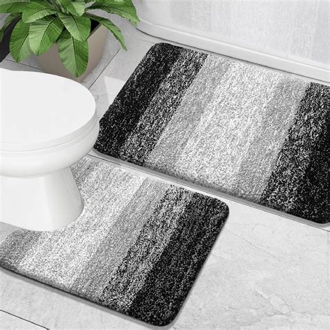 Amazon.com: OLANLY Bathroom Rug Set 2 Piece, Soft Absorbent Microfiber ...