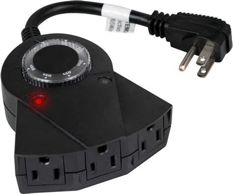 Outdoor Light Timer Waterproof, 24 Hours Plug in Timer with 2, 4, 6 or ...