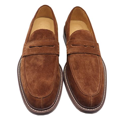 Men's Brown Suede Leather Casual Penny Loafer