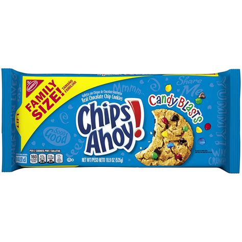 Chips Ahoy! Candy Blast Family Size Cookies, 1 18.9oz. Pack: Amazon.com ...