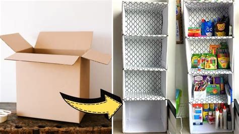 Image result for Cardboard Shelf Tutorial