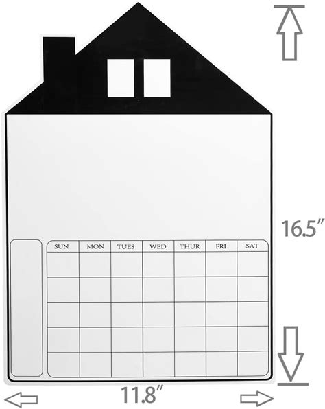 Buy UPASCON Dry Erase Calender Planning Board for Refrigerator,16.5x12 ...
