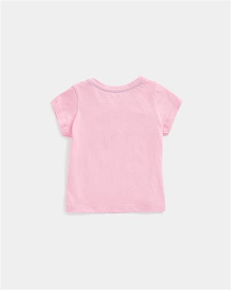 Buy Girls Half Sleeves T-Shirt -Pink Online at Best Price | Mothercare