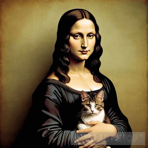 Mona Lisa and her cat