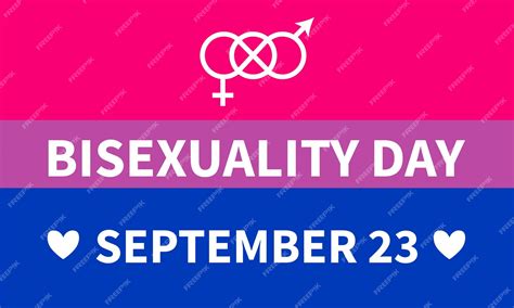 Premium Vector | Bisexuality day typography poster lgbt community event ...