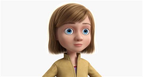 Cartoon Girl NoRigged by 3DCartoon. / You can buy this 3D model for 99$ on https://www.cgtrader ...