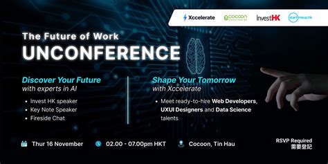 The Future of Work UNCONFERENCE, Xccelerate Campus, Cocoon, Hong Kong ...