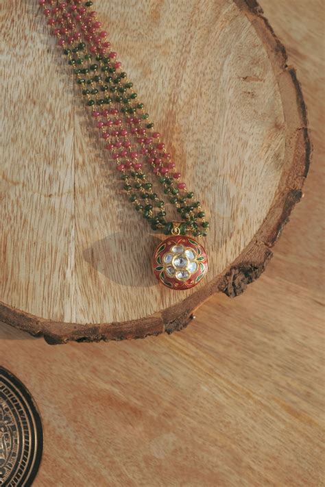 Rung Reversible Polki Pendant