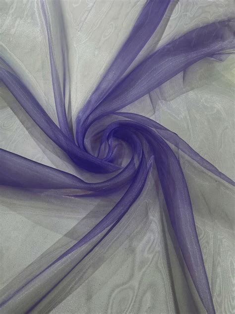 1 Yard Crystal Organza Fabric Sheer Lightweight Textile with Soft Flow ...