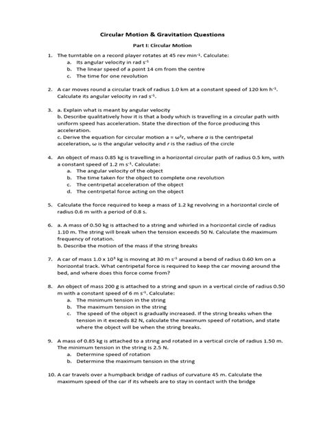 Image result for Tutorials Questions On Circular Motion