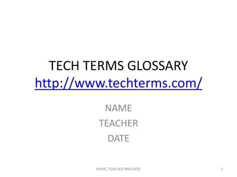 Tech Terms 的图像结果