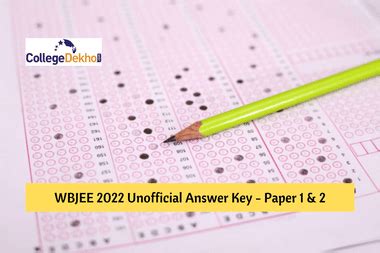 WBJEE 2022 Unofficial Answer Key (Available) – Download PDF of Paper 1 ...