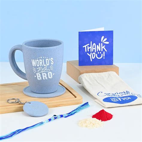Eha Earth Friendly Rakshabandhan Gift for Kids Brother with Printed Mug ...