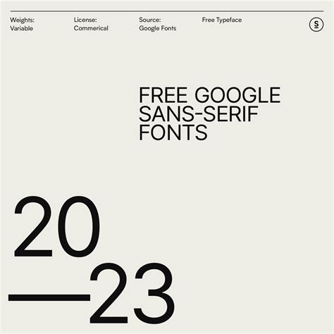 Our Free 2023 Sans-Serif Google Font Selection – Staple