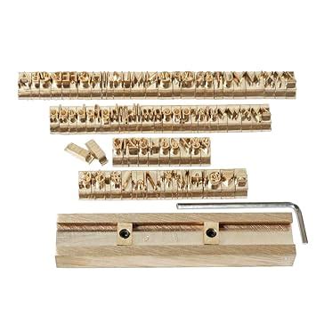 ZONEPACK Copper Brass Stamping Flexible Letters Numbers Alphabets ...