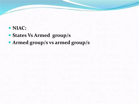 Non international armed conflict | PPTX