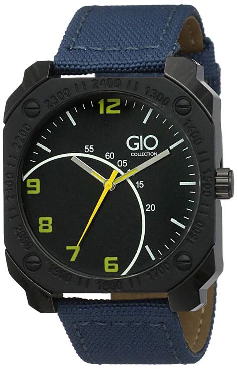 Gio Collection Analog Black Dial Men's Watch : Amazon.in: Watches