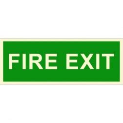 Infernocart Fire Exit Sign Board Set of 5 : Infernocart.com - infernocart
