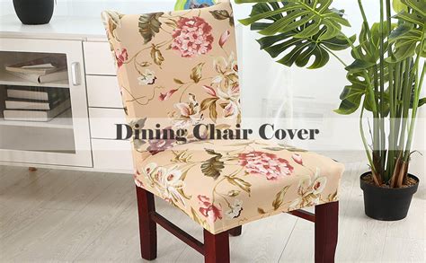 RONTENO Polyester Blend Stretch Removable and Washable Dining Chair ...