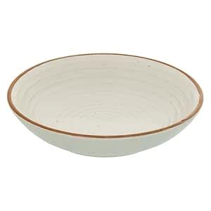 Buy Claymistry Ceramic Dinner & Snacks Ivory with Brown Borders ...