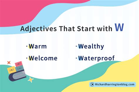 223 Adjectives That Start with W to Boost Your Vocabulary — RHblog