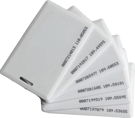 THK-125 Set of 80 LF RFID Clamshell Thick Smart Cards for TIME ATTENDA ...