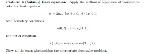 Image result for Using Separation Method for Heat Equation